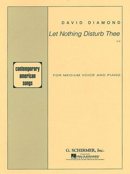 Produktbild: Let Nothing Disturb Thee: Voice and Piano