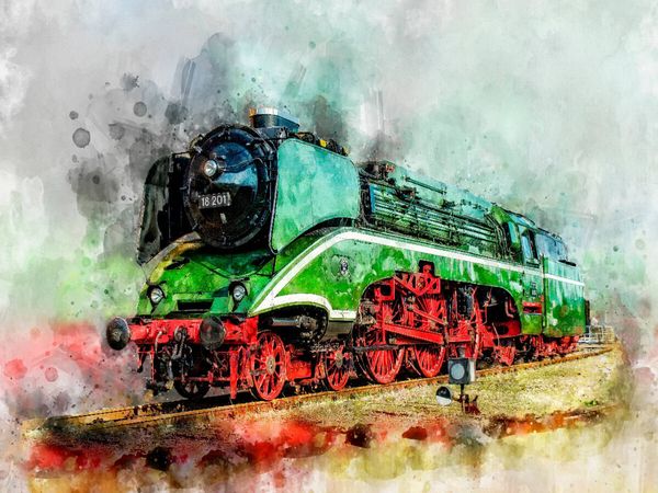 Produktbild: CALVENDO Puzzle Dampflokomotive | 1000 Teile Lege-Gr&ouml;&szlig;e 64x48cm Foto-Puzzle f&uuml;r gl&uuml;ckliche Stunden