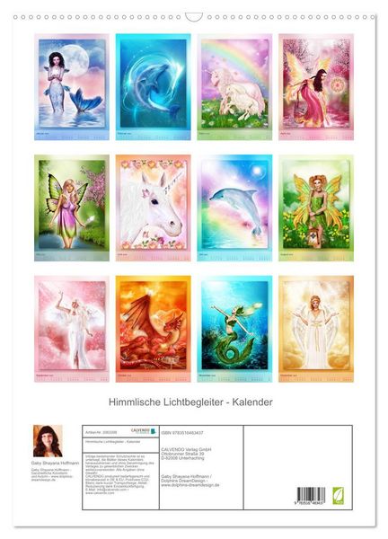 Produktbild: Himmlische Lichtbegleiter - Kalender (Wandkalender 2026 DIN A2 hoch), CALVENDO Monatskalender