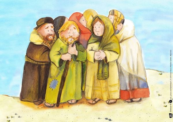 Produktbild: Jesus und Bartim&auml;us. Kamishibai Bildkartenset.