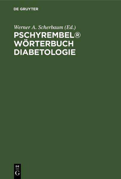 Produktbild: Pschyrembel&reg; W&ouml;rterbuch Diabetologie