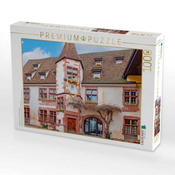 Produktbild: CALVENDO Puzzle Historischer Turm mit Sonnenuhr | 1000 Teile Lege-Gr&ouml;&szlig;e 64x48cm Foto-Puzzle f&uuml;r gl&uuml;ckliche Stunden