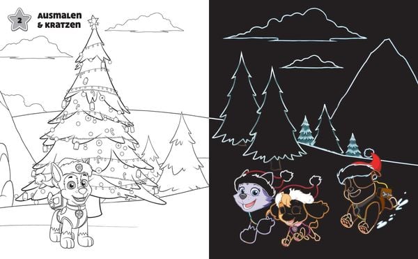 Produktbild: PAW Patrol Adventskalender Kratzbuch