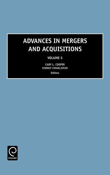 Produktbild: Advances in Mergers and Acquisitions