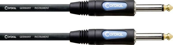 Produktbild: Cordial 10396 Klinke Audio Anschlusskabel [1x Klinkenbuchse 6.3 mm (mono) - 1x Klinkenbuchse 6.3 mm (mono)] 3 m Schwarz PVC-Mantel