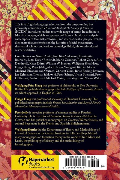 Produktbild: Historical-Critical Dictionary of Marxism