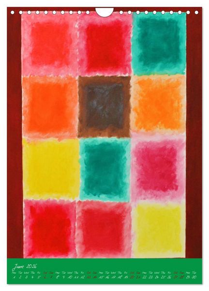 Produktbild: Airy and light color harmonies (Wall Calendar 2026 DIN A4 portrait), CALVENDO 12 Month Wall Calendar
