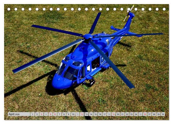 Produktbild: Semiscale-Modellhubschrauber (Tischkalender 2026 DIN A5 quer), CALVENDO Monatskalender