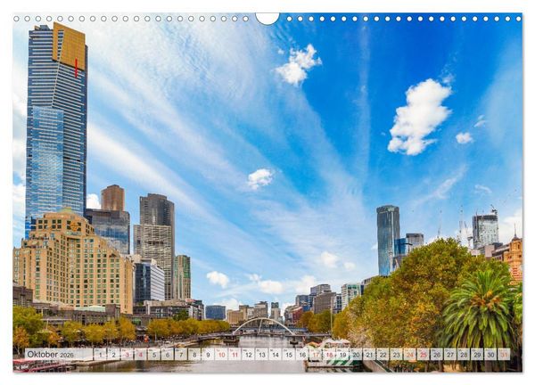 Produktbild: Melbourne Impressionen (Wandkalender 2026 DIN A3 quer), CALVENDO Monatskalender