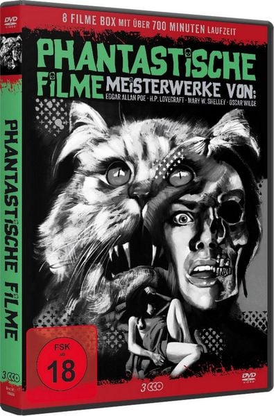 Produktbild: Phantastische Filme - Meisterwerke von E.A.Poe, H.P.Lovecraft, M.W.Shelley, Oscar Wilde [3 DVDs]