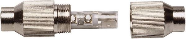 Produktbild: Renkforce 0410320 Koax-Kabelverbinder Metall, Schraubverbindung Kabel-Durchmesser: 7mm 1St.