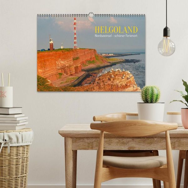 Produktbild: HELGOLAND: Nordseeinsel, sch&ouml;ner Ferienort (Wandkalender 2026 DIN A3 quer), CALVENDO Monatskalender