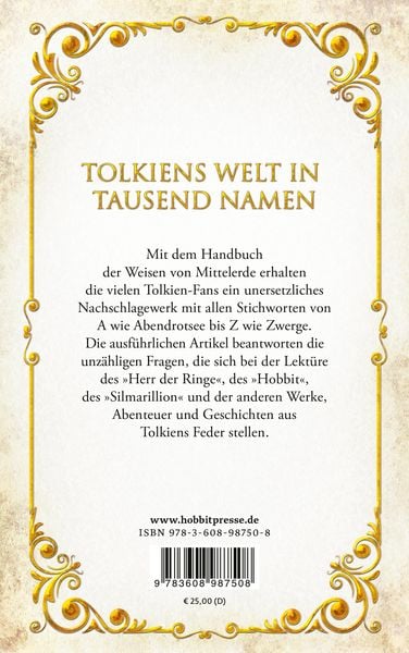 Produktbild: Handbuch der Weisen von Mittelerde