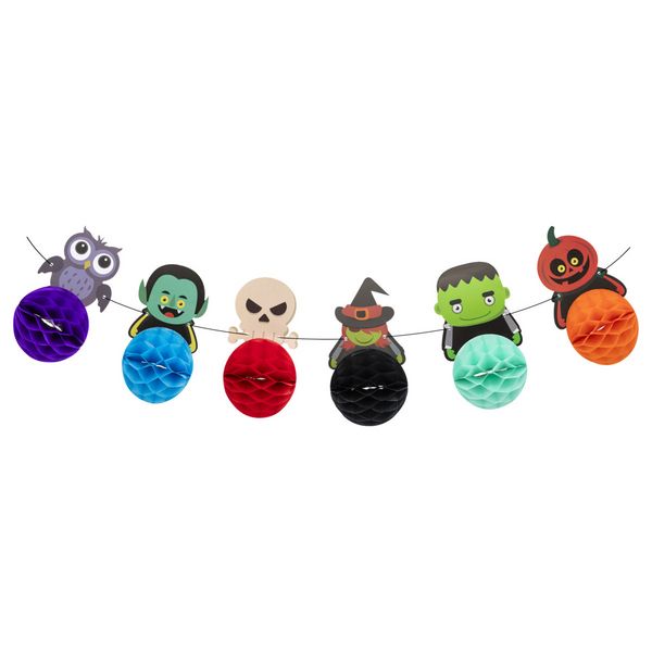 Produktbild: Idena Girlande Wabenball Figuren Halloween 20x300cm