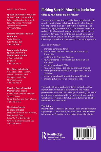 Produktbild: Making Special Education Inclusive