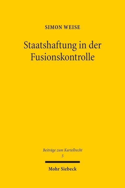 Produktbild: Staatshaftung in der Fusionskontrolle