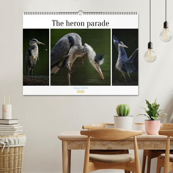 Produktbild: The heron parade (Wall Calendar 2026 DIN A2 landscape), CALVENDO 12 Month Wall Calendar