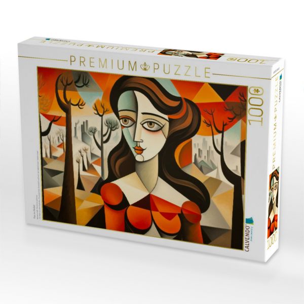 Produktbild: CALVENDO Puzzle Frau im Herbst | 1000 Teile Lege-Gr&ouml;&szlig;e 64x48cm Foto-Puzzle f&uuml;r gl&uuml;ckliche Stunden