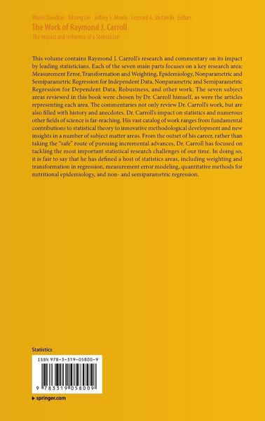 Produktbild: The Work of Raymond J. Carroll