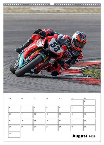 Produktbild: SuperBikes (Wandkalender 2026 DIN A2 hoch), CALVENDO Monatskalender