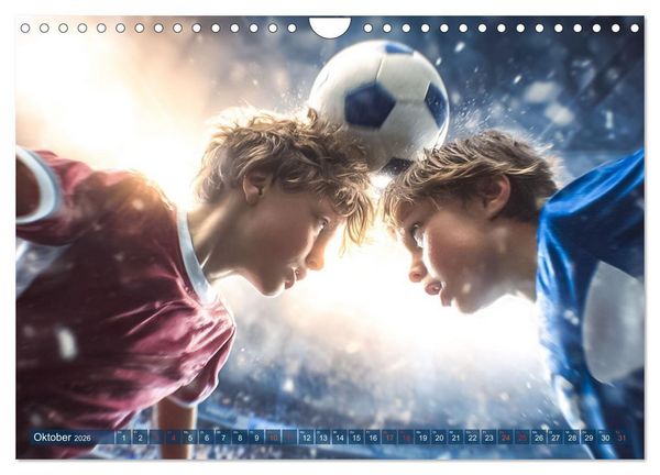 Produktbild: Fussball - Kids in Action (Wandkalender 2026 DIN A4 quer), CALVENDO Monatskalender