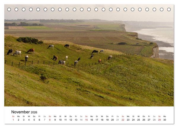 Produktbild: K&uuml;sten der Normandie und der Bretagne (Tischkalender 2026 DIN A5 quer), CALVENDO Monatskalender