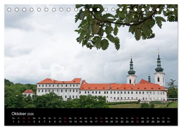Produktbild: Prager Ansichten (Tischkalender 2026 DIN A5 quer), CALVENDO Monatskalender