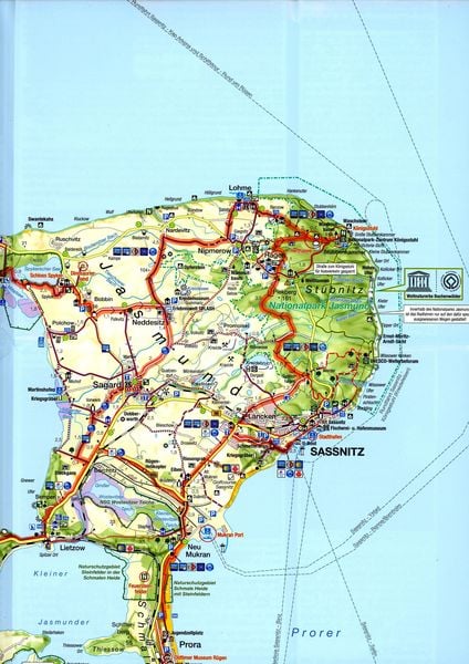 Produktbild: Fahrradkarte R&uuml;gen & Hiddensee