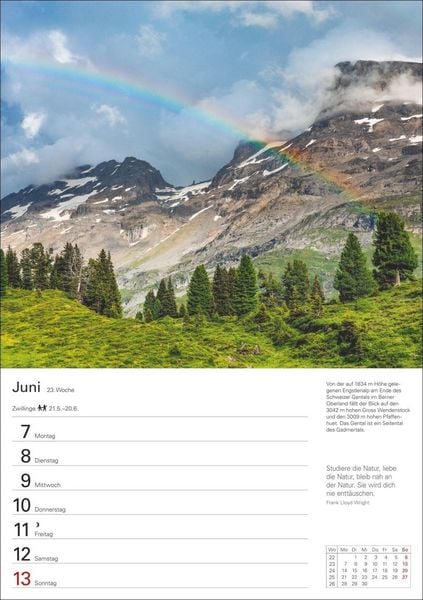 Produktbild: Berge Wochenplaner 2027 - 53 faszinierende Fotografien
