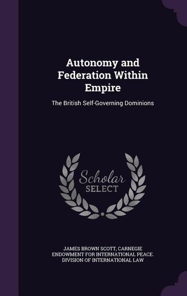 Produktbild: Autonomy and Federation Within Empire