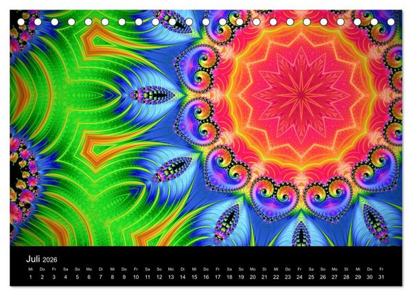 Produktbild: mandala-art (Tischkalender 2026 DIN A5 quer), CALVENDO Monatskalender