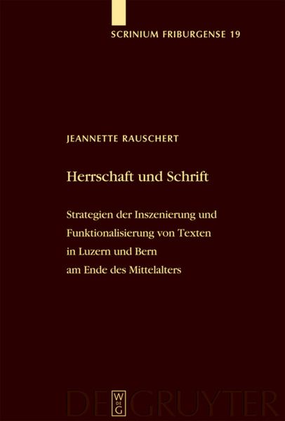 Produktbild: Herrschaft und Schrift