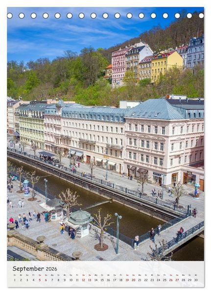 Produktbild: Karlsbad / Karlovy Vary - Heilbad im Westb&ouml;hmischen B&auml;derdreieck (Tischkalender 2026 DIN A5 hoch), CALVENDO Monatskalender