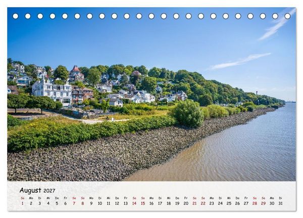 Produktbild: Hamburg - Zwischen Alster und Elbe (Tischkalender 2027 DIN A5 quer), CALVENDO Monatskalender