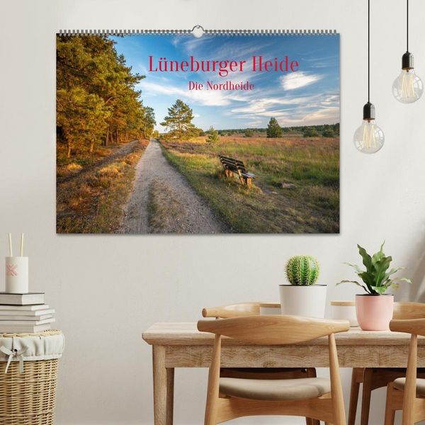 Produktbild: L&uuml;neburger Heide: Die Nordheide (Wandkalender 2026 DIN A2 quer), CALVENDO Monatskalender
