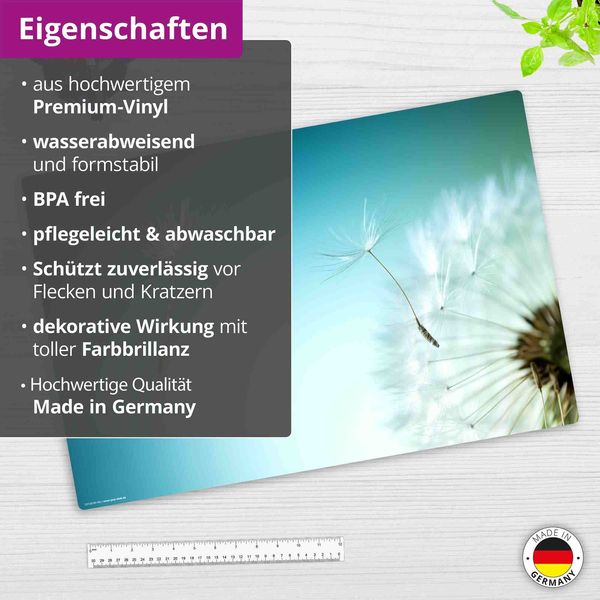 Produktbild: Cover-your-desk Schreibtischunterlage f&uuml;r Kinder und Erwachsene Pusteblume, aus hochwertigem Vinyl , 60 x 40 cm