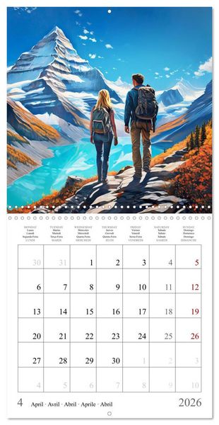 Produktbild: Mountains New Adventure (Wall Calendar 2026 12 &times; 12 Inch) CALVENDO 12 Month Wall Calendar