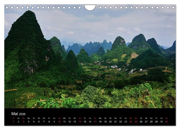 Produktbild: China 2026 - Metropolen und Landschaften (Wandkalender 2026 DIN A4 quer), CALVENDO Monatskalender