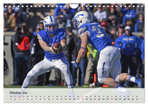 Produktbild: American Football. Nichts f&uuml;r Feiglinge! (Wandkalender 2026 DIN A4 quer), CALVENDO Monatskalender