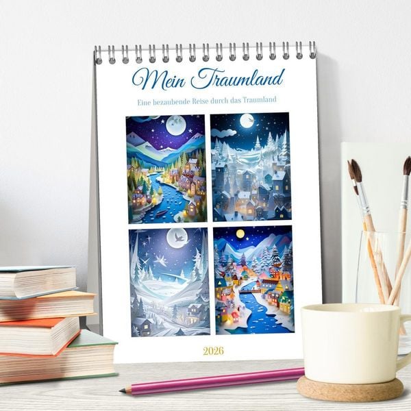 Produktbild: Mein Traumland (Tischkalender 2026 DIN A5 hoch), CALVENDO Monatskalender