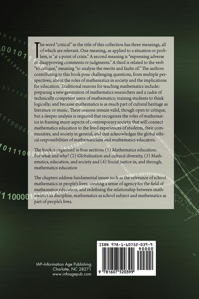 Produktbild: Critical Issues In Mathematics Education (PB)