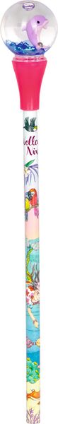 Produktbild: 23247 Regenbogenstift mit Glitzerkugel-Topper / Nella Nixe
