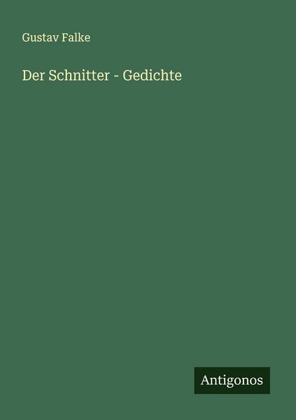 Produktbild: Der Schnitter - Gedichte