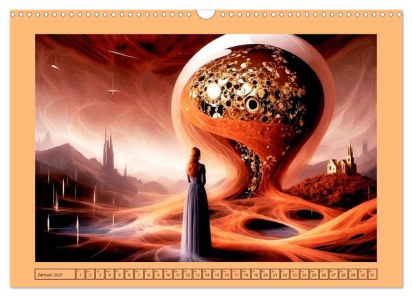 Produktbild: Fraktale Metamorphosen (Wandkalender 2027 DIN A3 quer), CALVENDO Monatskalender