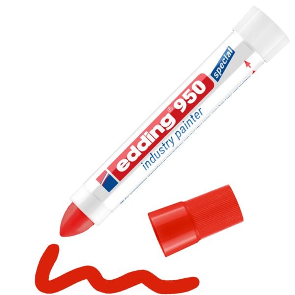 Produktbild: Edding 950 industry painter 4-950002 Industriemarker Rot wasserfest: Ja