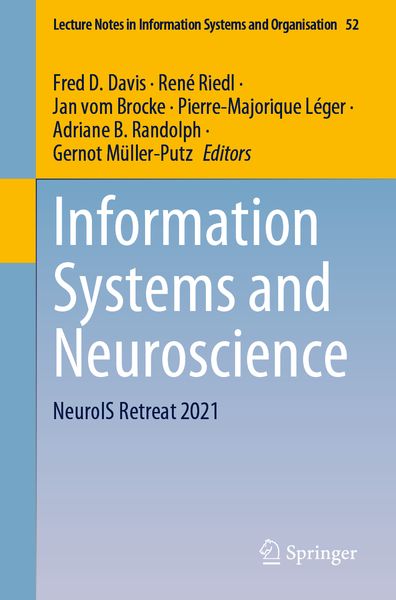 Produktbild: Information Systems and Neuroscience