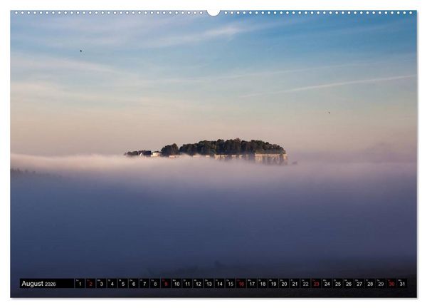 Produktbild: Nebelwelten S&auml;chsische Schweiz (hochwertiger Premium Wandkalender 2026 DIN A2 quer), Kunstdruck in Hochglanz