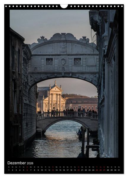 Produktbild: Venedig &ndash; La Romantica (Wandkalender 2026 DIN A3 hoch), CALVENDO Monatskalender