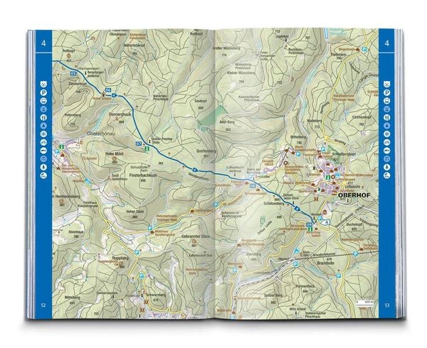 Produktbild: KOMPASS Wanderf&uuml;hrer Rennsteig, 10 Etappen