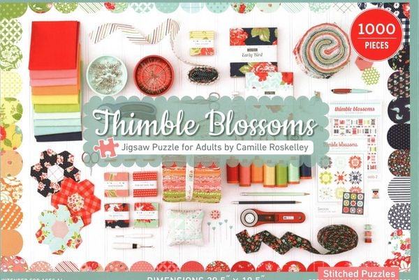 Thimble Blossoms Jigsaw Puzzle for Adults by Camille Roskelley